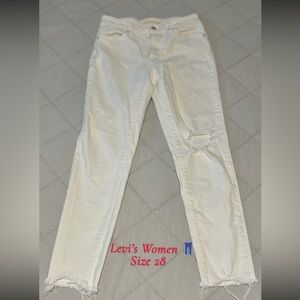Levi’s High Rinse Skinny Ankle Jeans